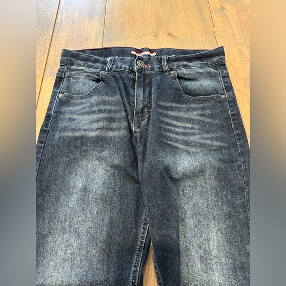 SOLD ✅ Tommy Hilfiger Boy’s Youth Solid Blue Adjustable Waist Jeans Size: 20 - Picture 4 of 10